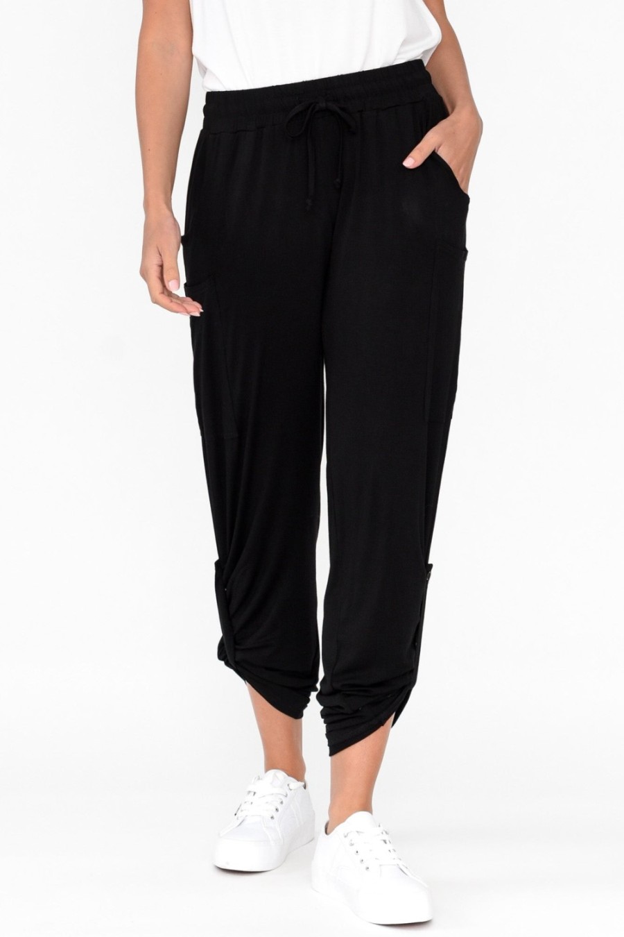 Clothing Bamboo Body Pants | Black Bamboo Pocket Pant