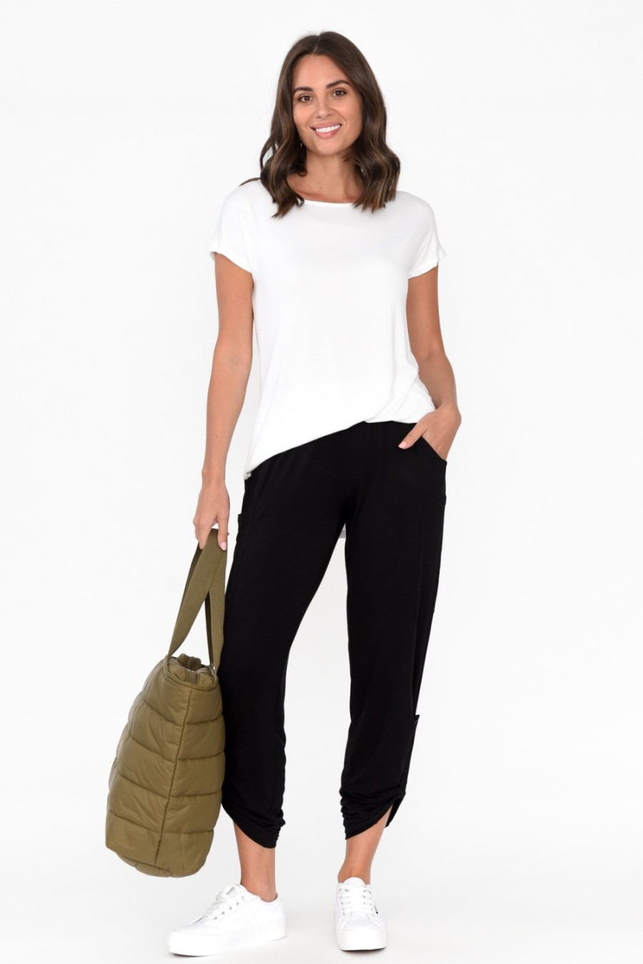 Clothing Bamboo Body Pants | Black Bamboo Pocket Pant