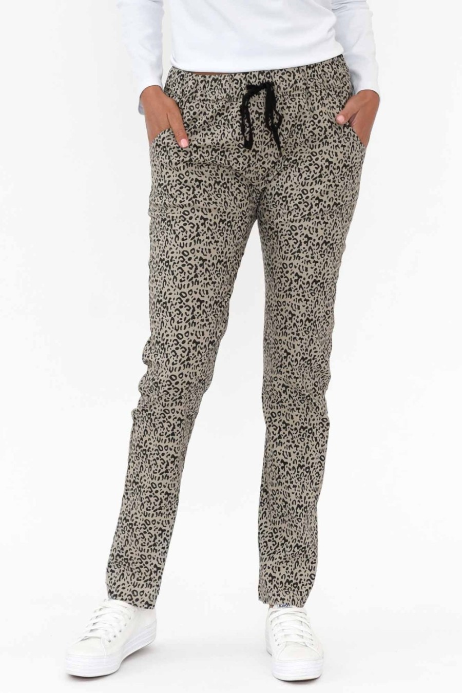 Clothing Cali and Co Pants | Kent Natural Leopard Pant