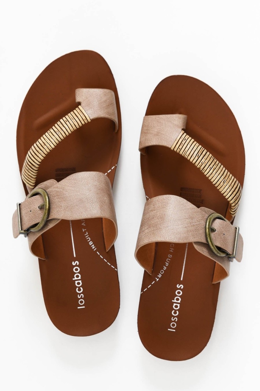 Shoes Los Cabos Slides | Bria Taupe Slide