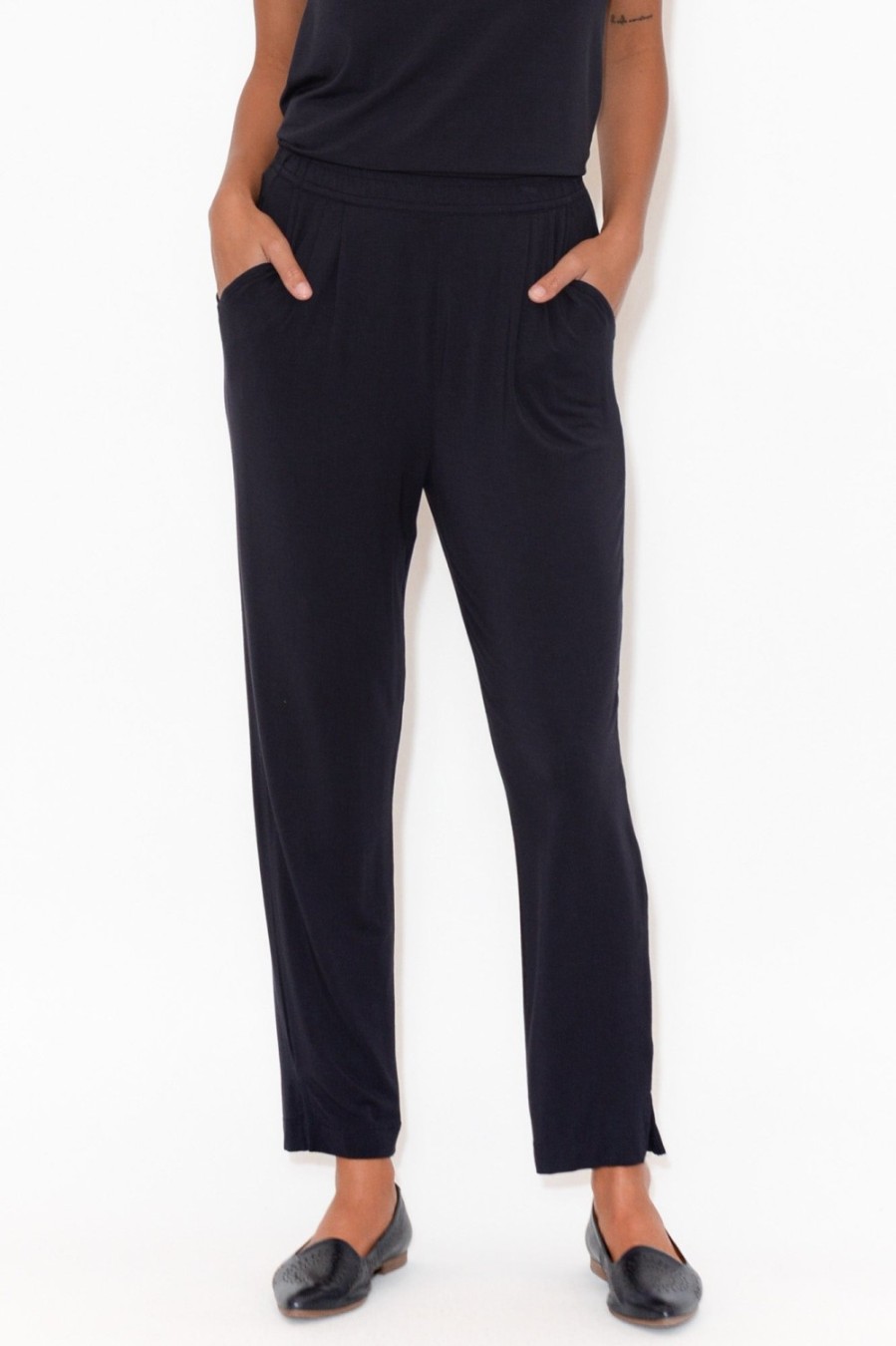 Clothing Tani Pants | Dana Navy Micro Modal Pant