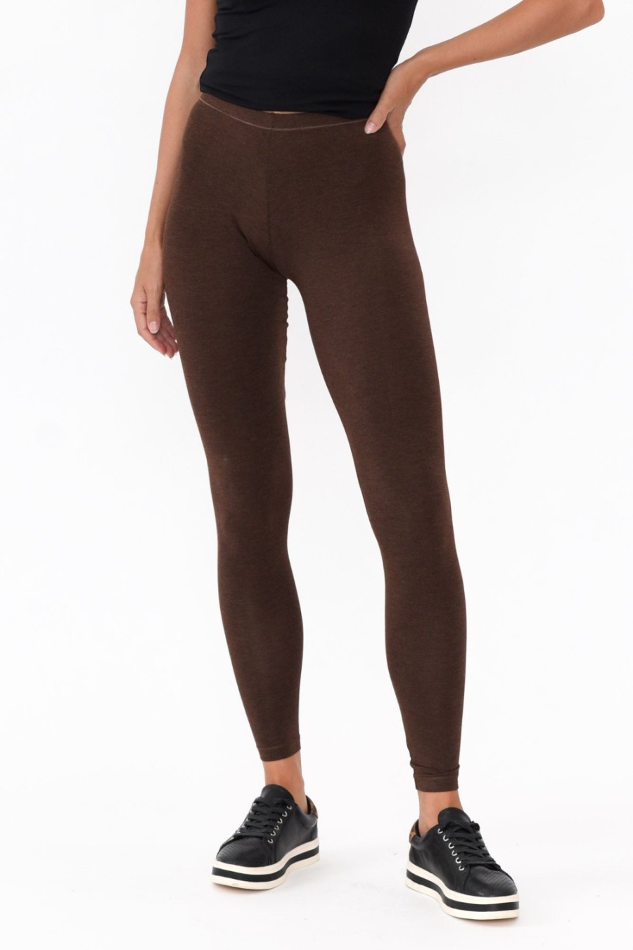 Clothing Tani Leggings | Chocolate Marle Micro Modal Stretch Legging