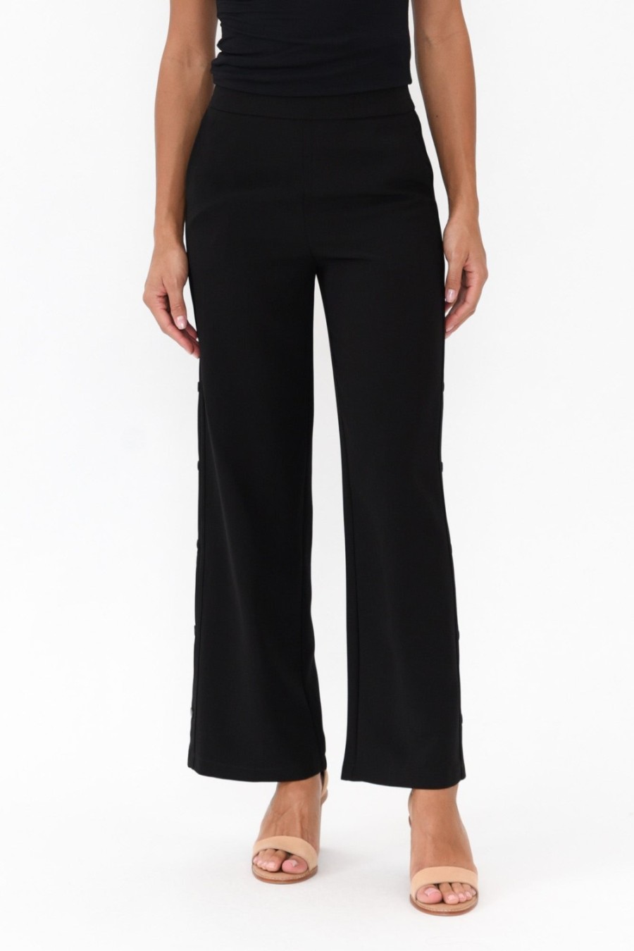 Clothing Hammock u0026 Vine Pants | Estelle Black Wide Leg Pant