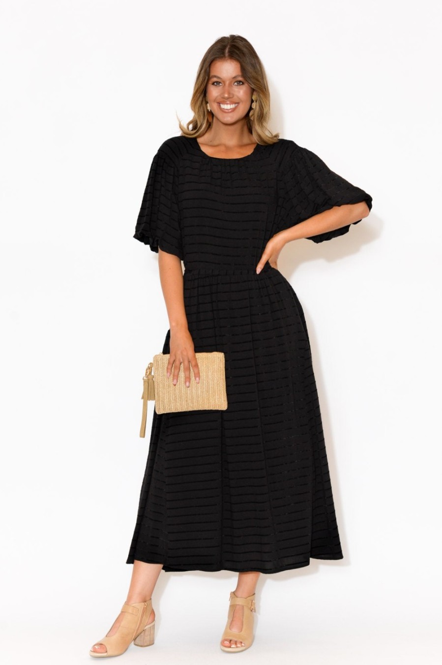 Clothing Fate Becker Maxi Dresses | Funtime Black Cotton Maxi Dress