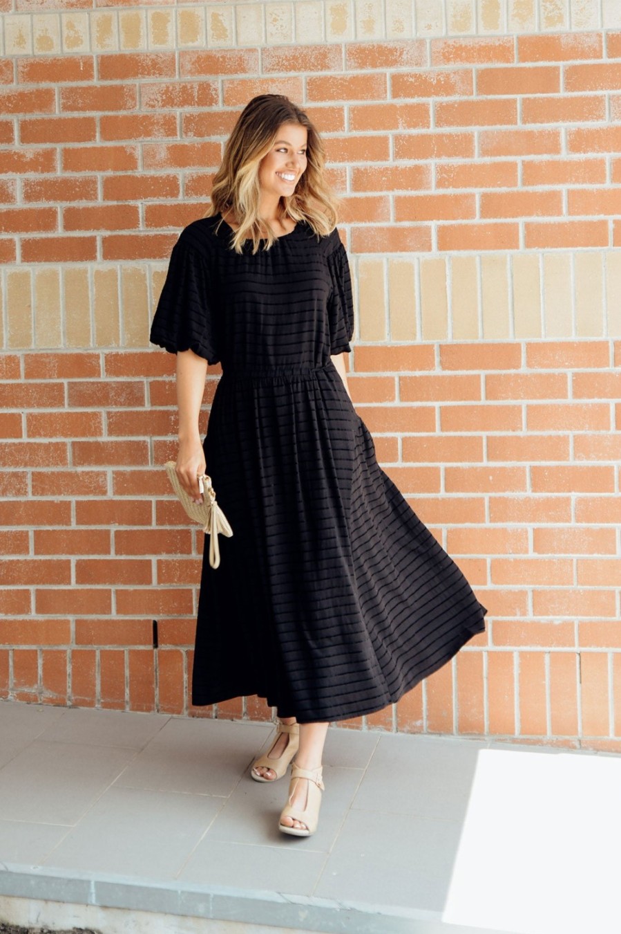 Clothing Fate Becker Maxi Dresses | Funtime Black Cotton Maxi Dress