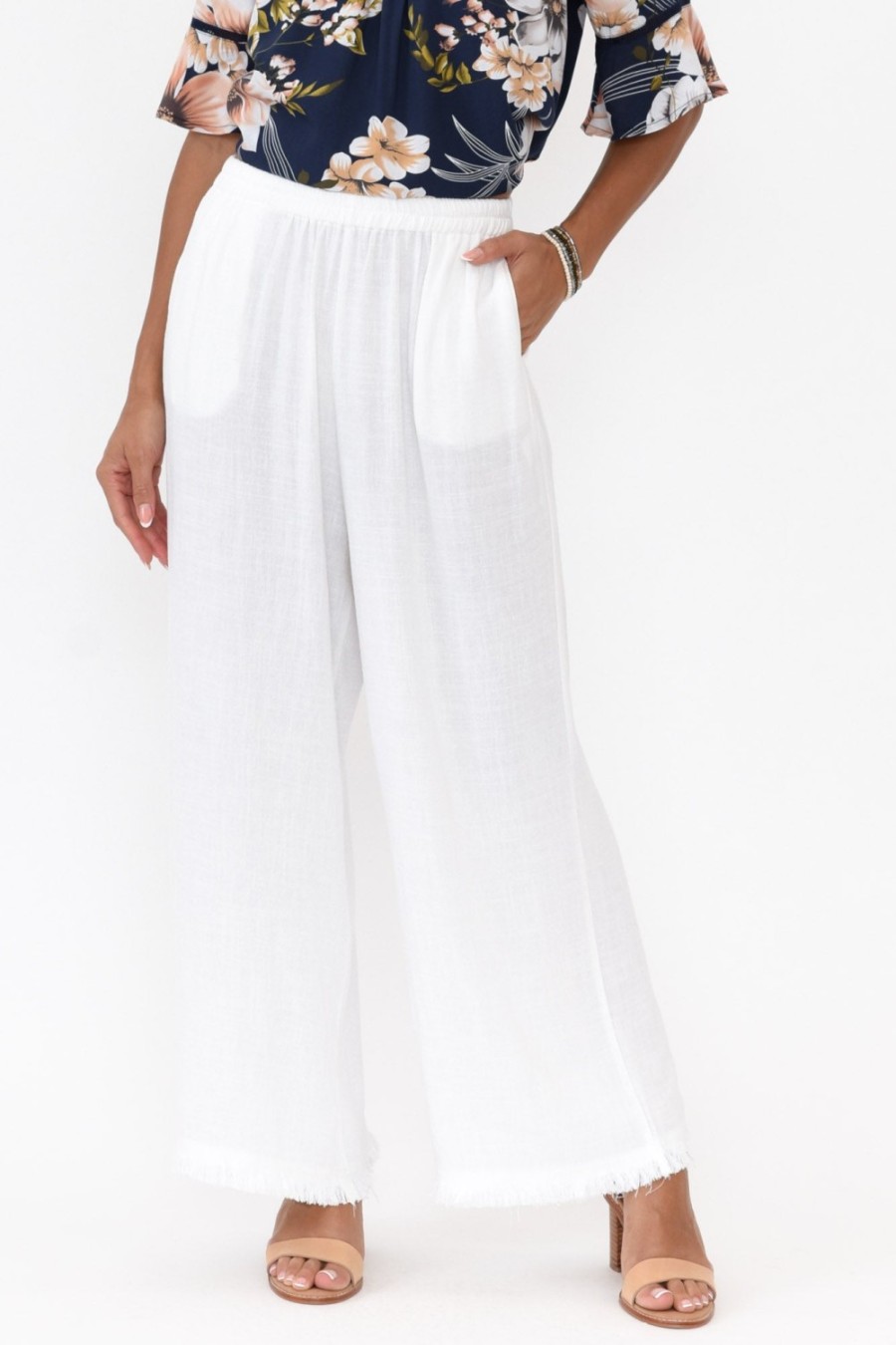 Clothing Zen Garden Pants | Penny White Relaxed Pant