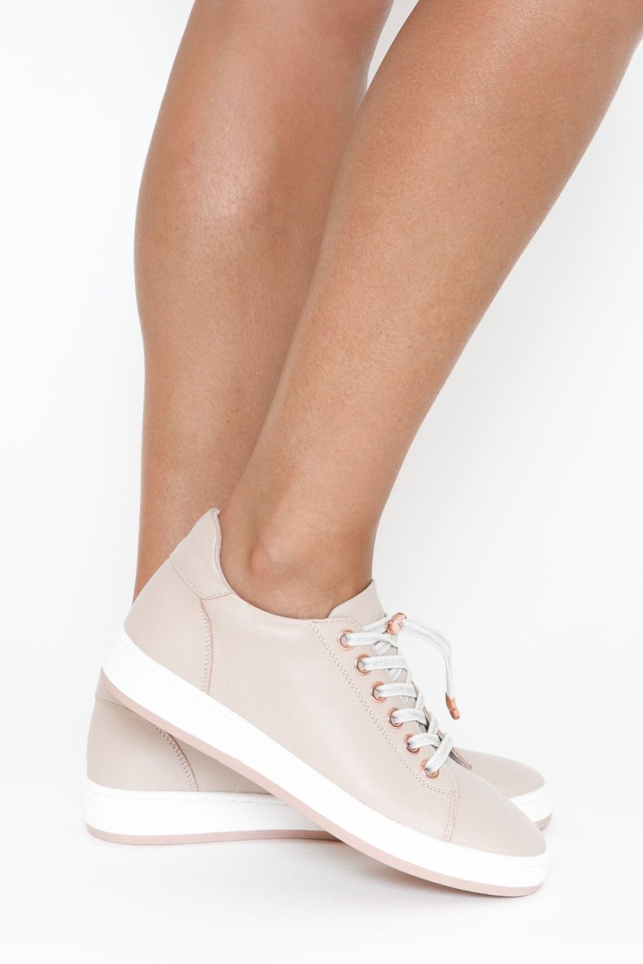 Shoes Alfie and Evie Leather Sneakers | Aero Blush Leather Sneaker