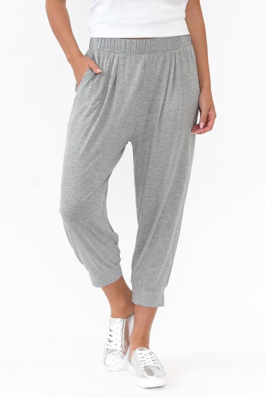 Clothing Betty Basics Pants | Grey Marle Tokyo Slouch Pants