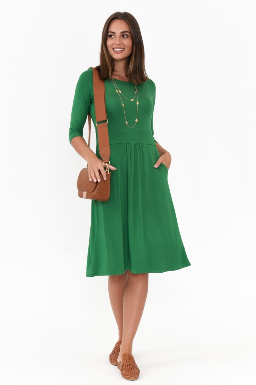 Clothing Bamboo Body Bamboo Dresses | Bethany Green Bamboo Pocket Dress