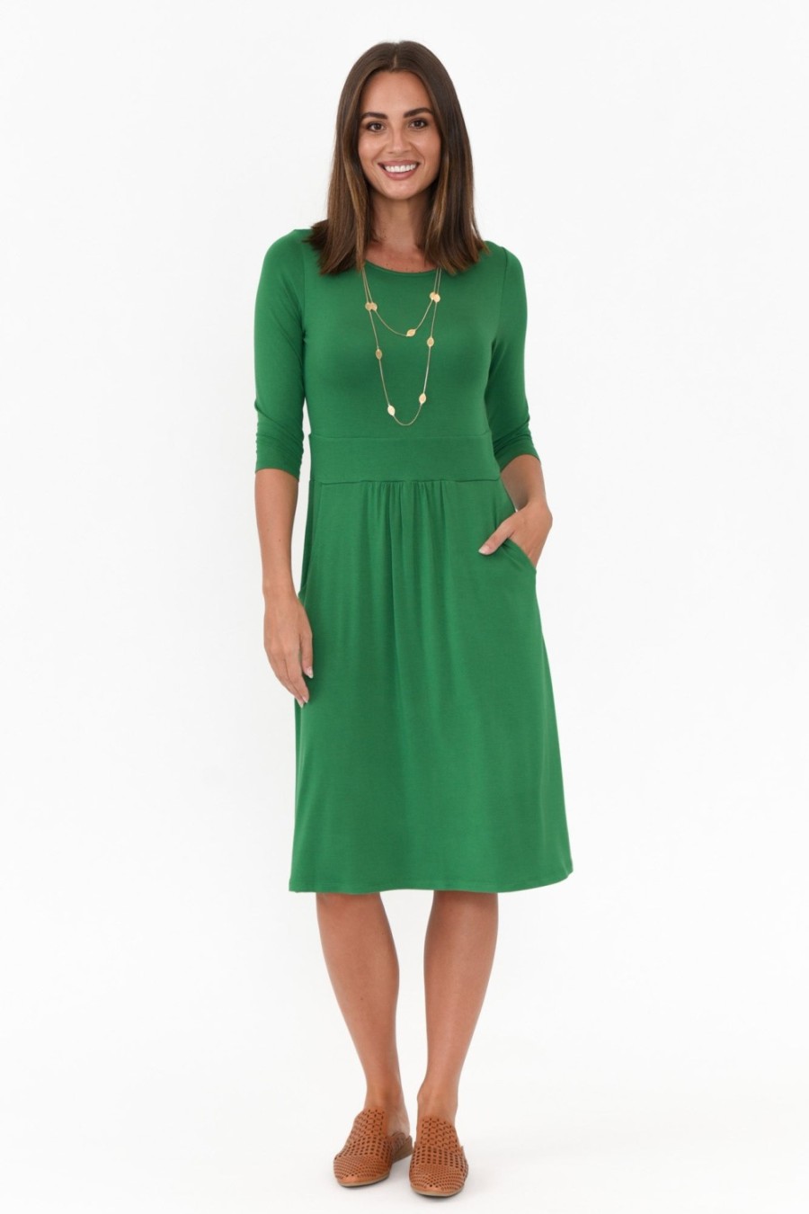 Clothing Bamboo Body Bamboo Dresses | Bethany Green Bamboo Pocket Dress