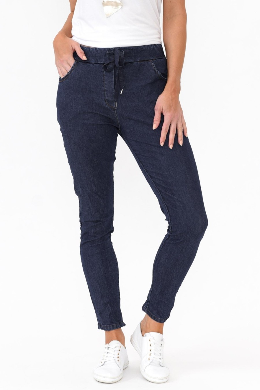 Clothing Rosa Sera Pants | Baldwin Dark Wash Denim Stretch Pant