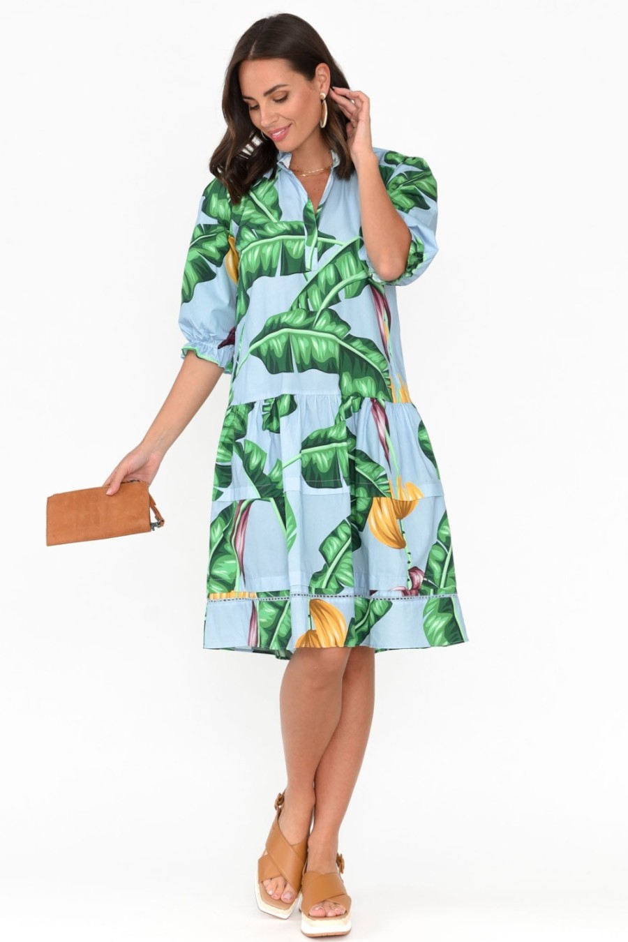 Clothing Maude Vivante Cotton Dresses | Hayes Tropicana Cotton Poplin Dress