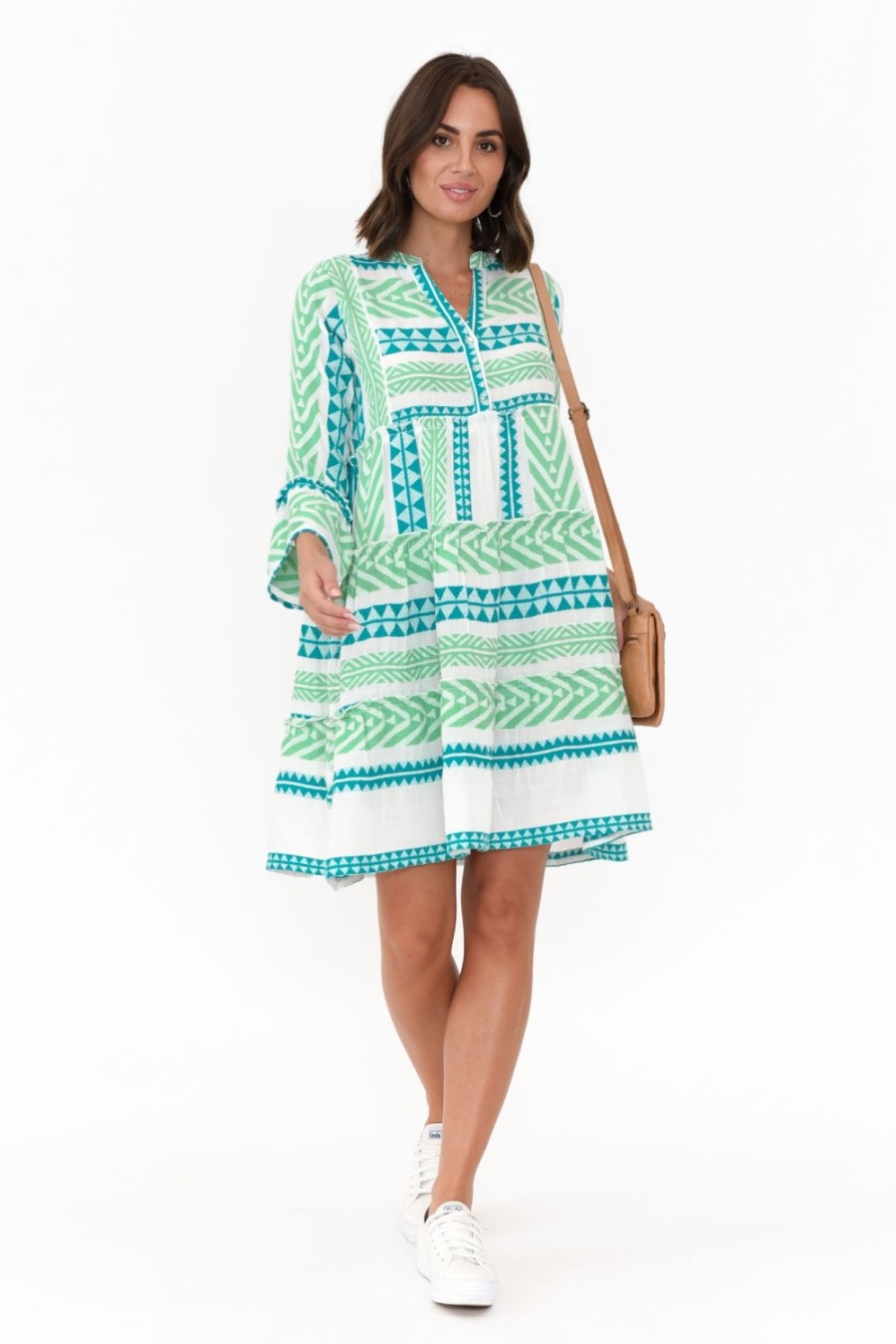 Clothing Joop u0026 Gypsy Cotton Dresses | Antonia Green Embroidered Cotton Dress