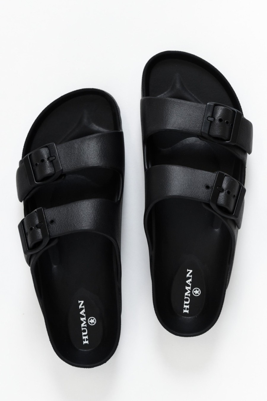 Shoes Human Shoes Slides | Ripe Black Buckle Slide