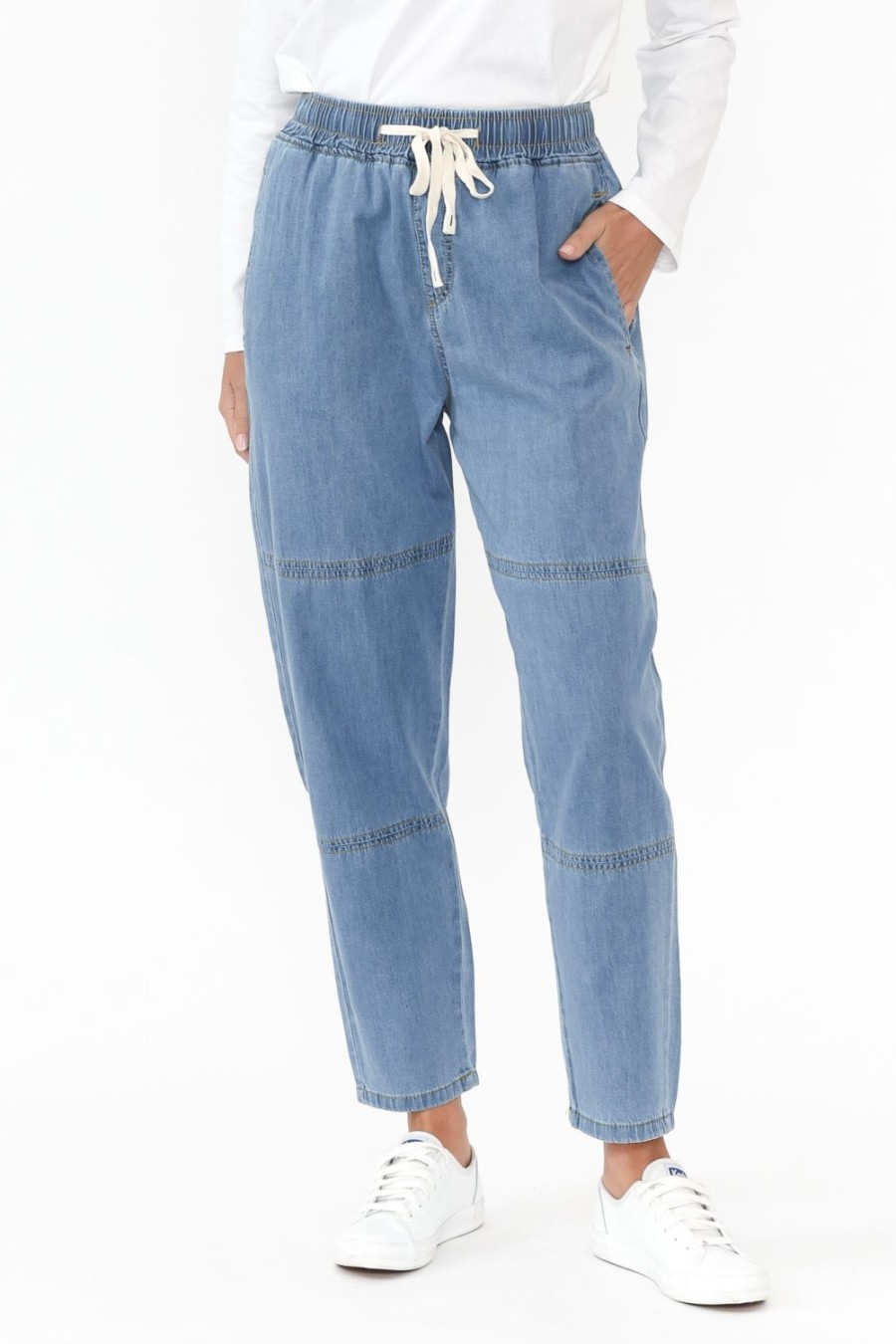 Clothing Willow Tree Pants | Johnston Blue Drawstring Pant