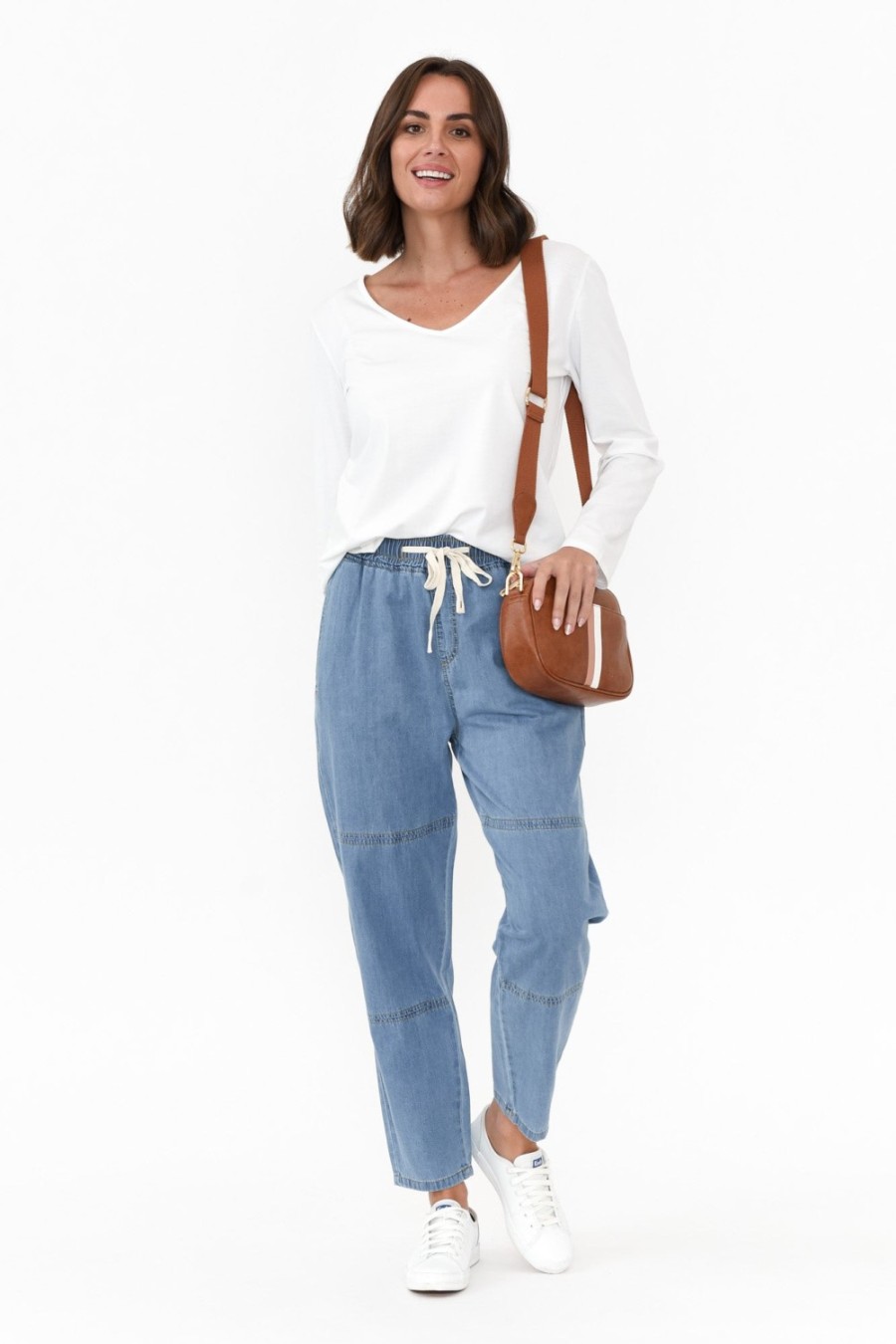 Clothing Willow Tree Pants | Johnston Blue Drawstring Pant