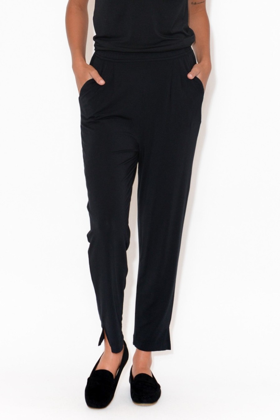 Clothing Tani Pants | Dana Black Micro Modal Pant