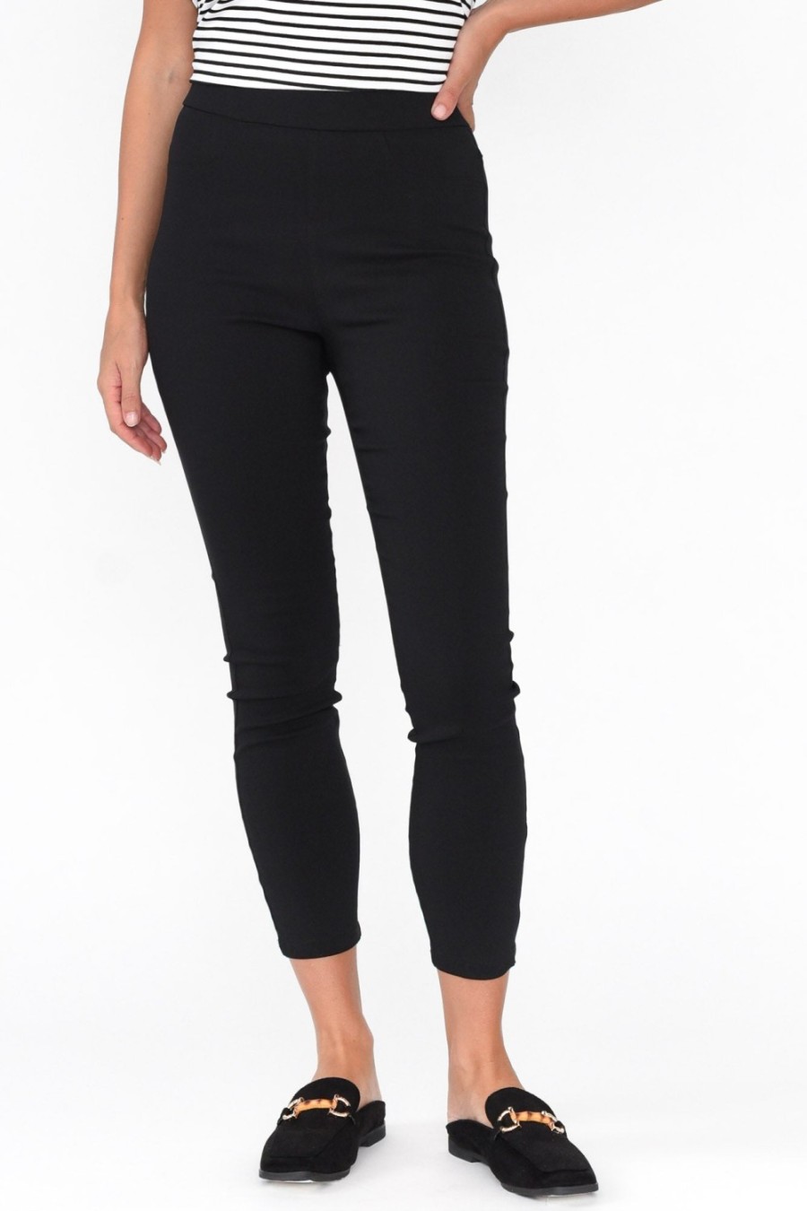 Clothing Gordon Smith Pants | Ezra Black 7/8 Stretch Pant